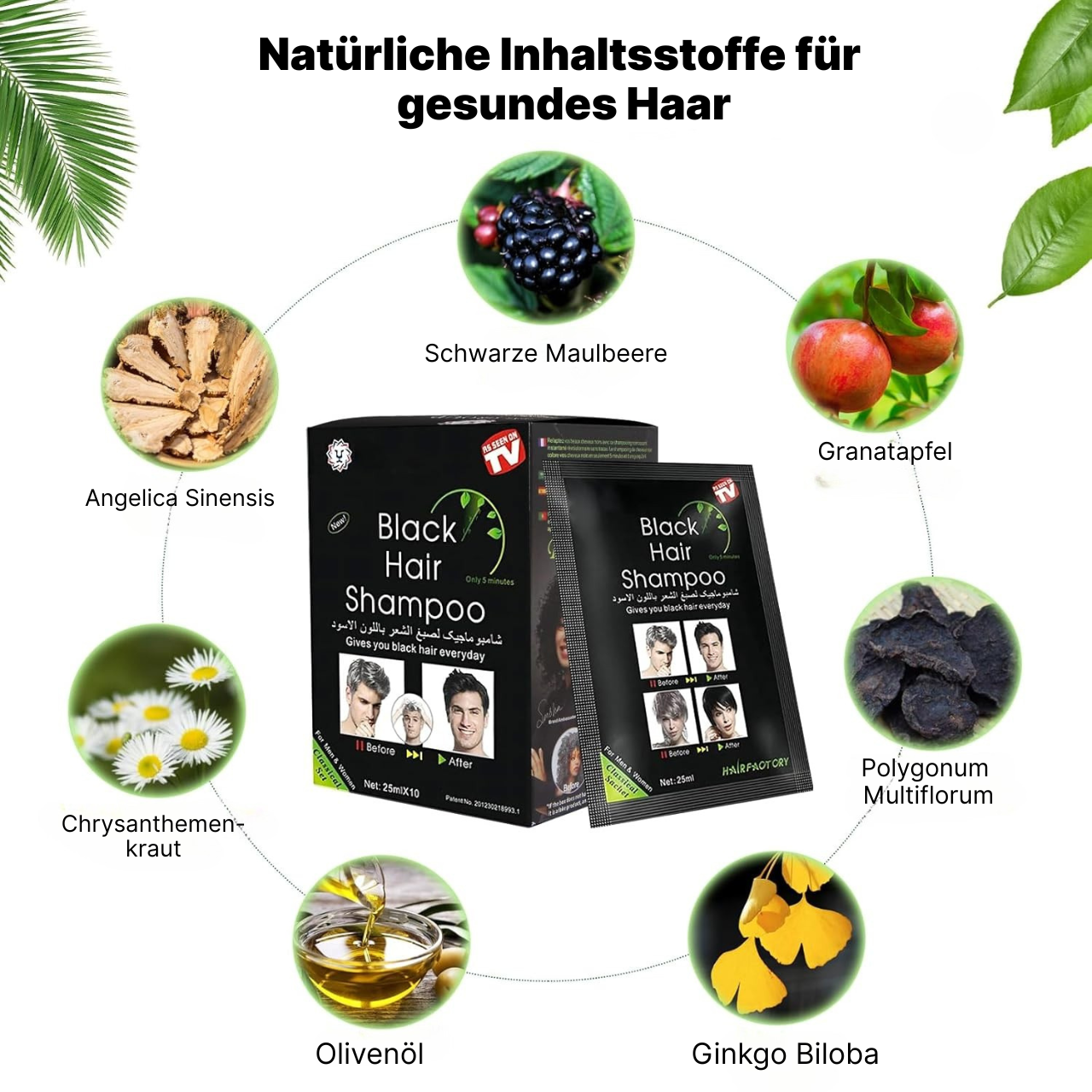 Gloya Hair Dye Shampoo